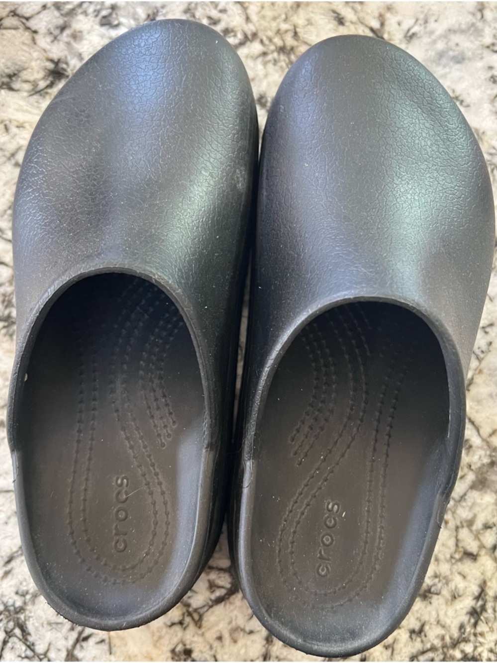 CROCS Black Slip-On Work Clogs